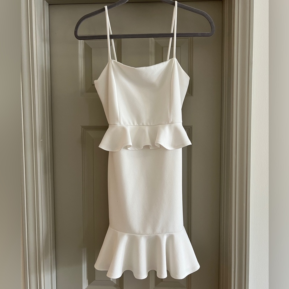 Blue Blush White Dress